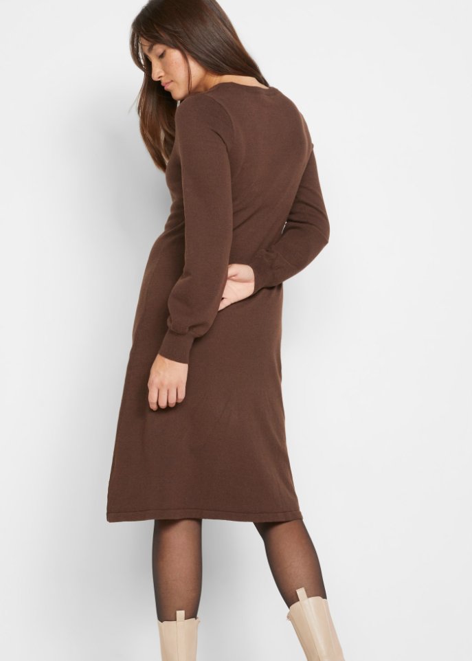 Strickkleid aus recycelter Baumwolle