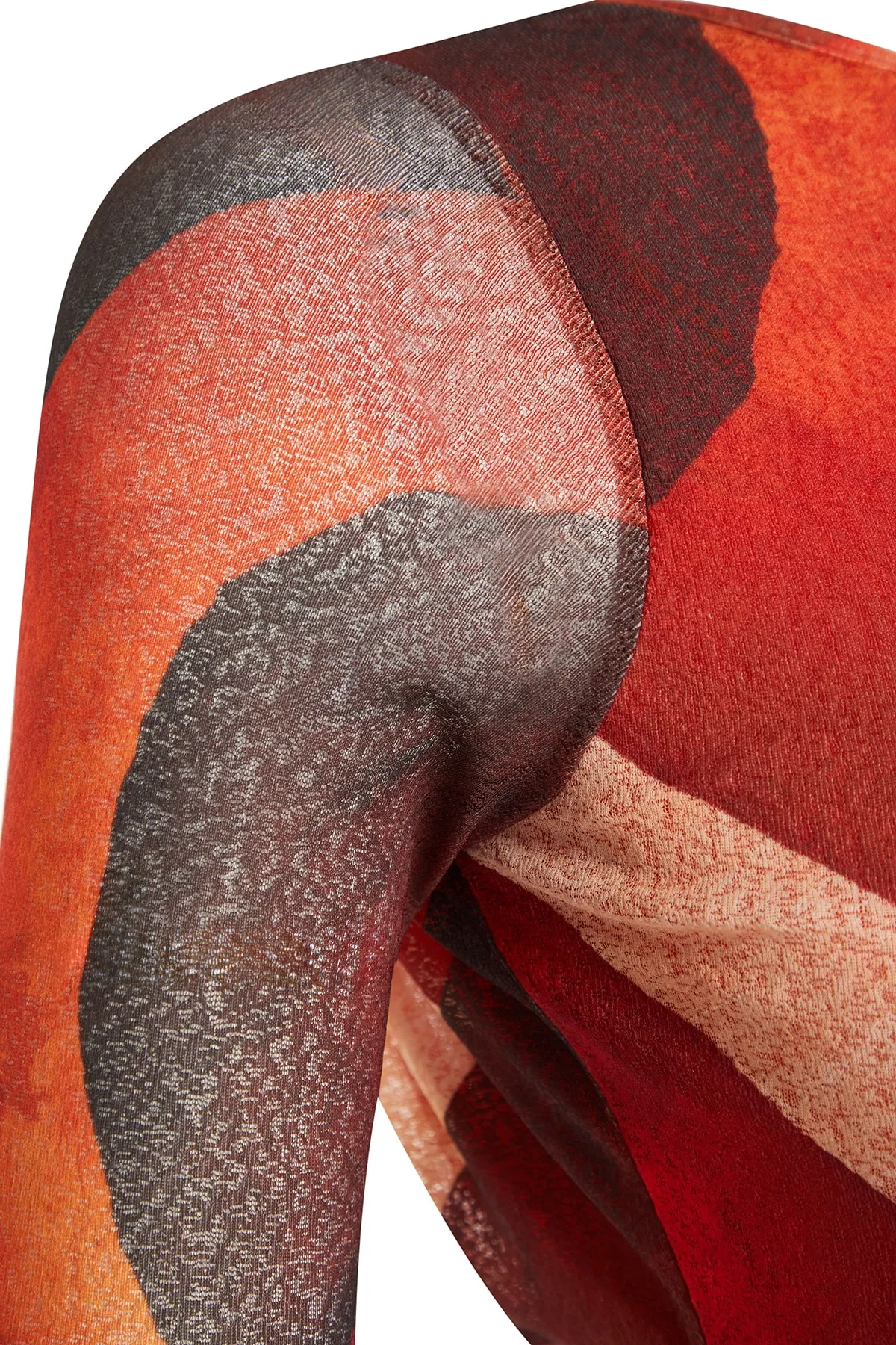 Trendyol Collection  Mehrfarbiges, figurbetontes Maxi-Bleistiftkleid aus flexiblem Strick mit spezieller Textur und Rückendetail TWOAW24EL00319