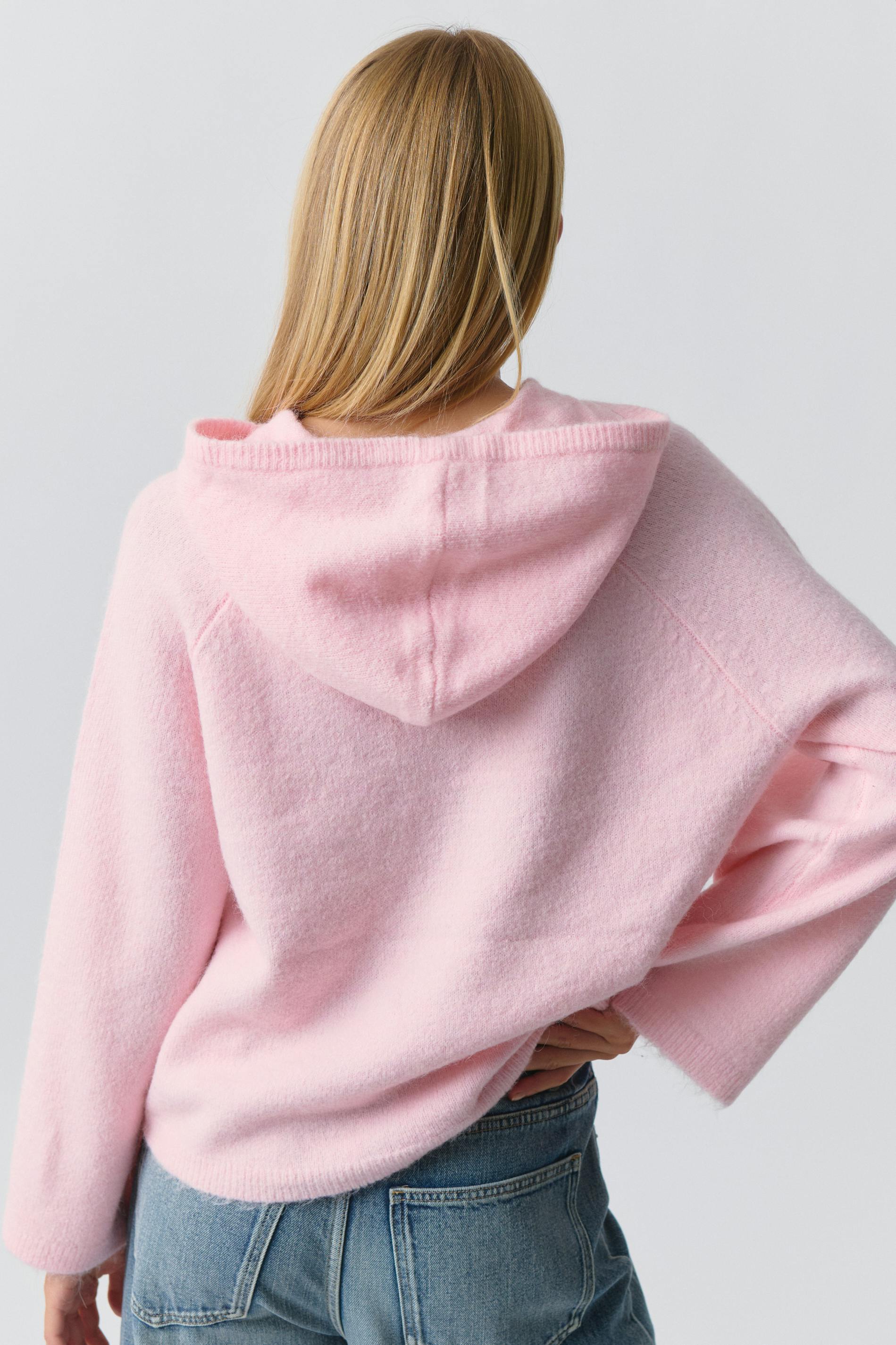 Knitted hoodie