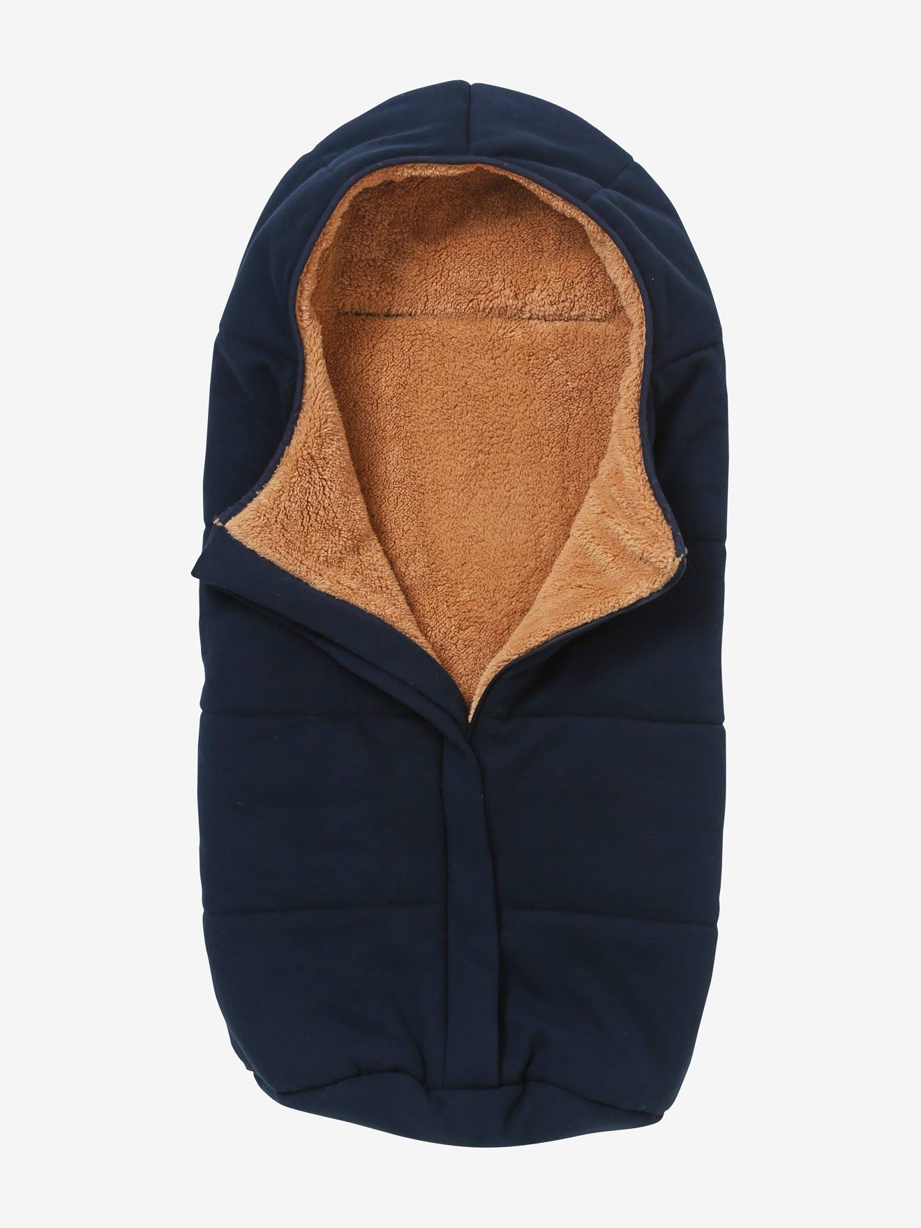 Vertbaudet Sweat-Fußsack für Kinderwagen Oeko-Tex - nachtblau