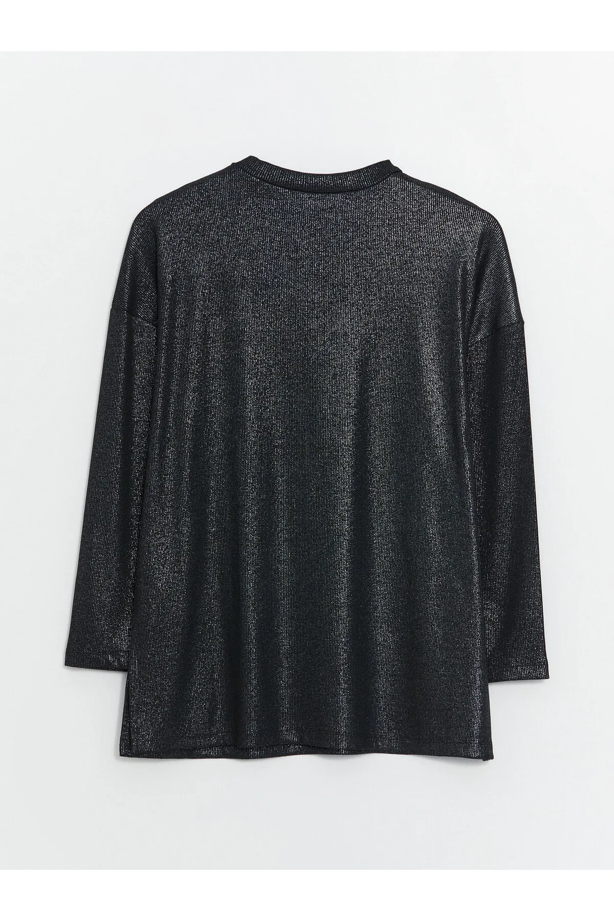 LC Waikiki  Langarm-Damentunika mit Rundhalsausschnitt und hellem Look