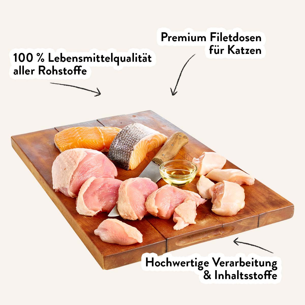Dogs'n Tiger Glück Nassfutter Hühner- & Lachsfilet bei ZooRoyal