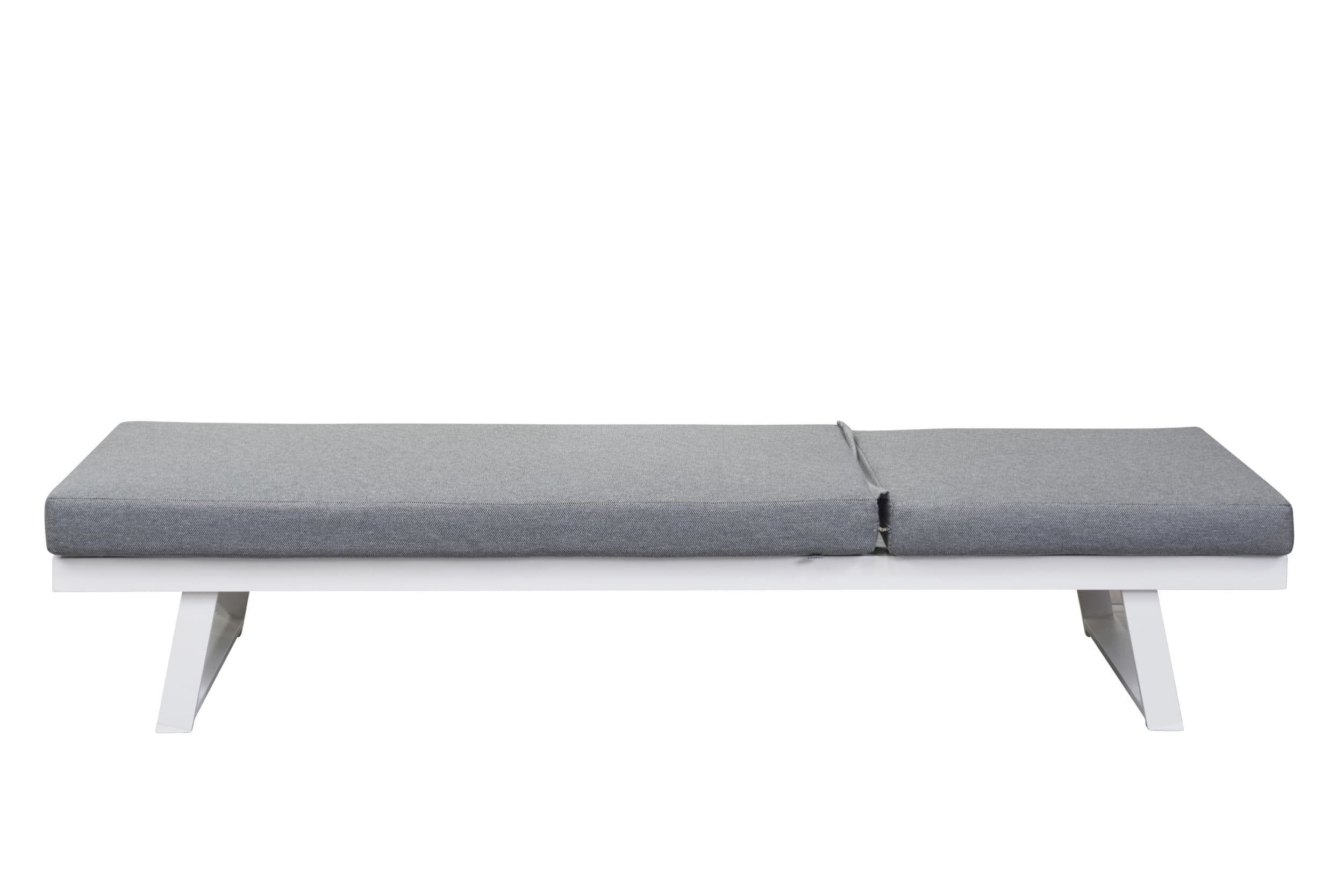LC Garden Loungesofa LC Garden Sunewo Multifunktionssofa weiß 3-Sitzer Polstergarnitur