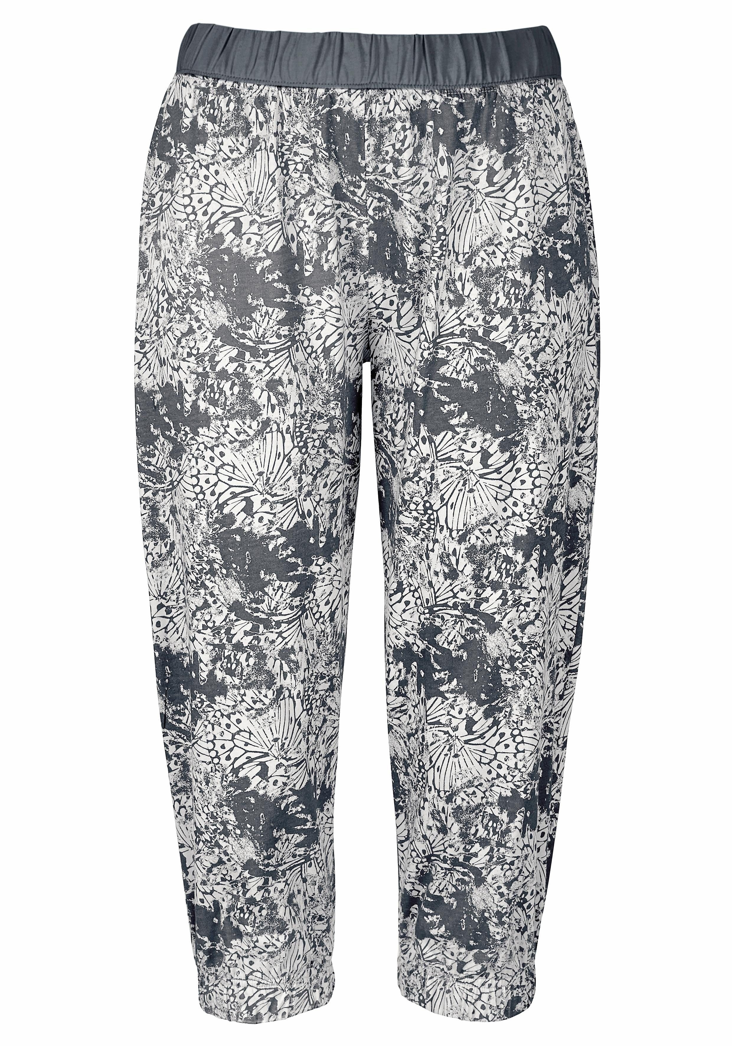 Buffalo Capri-Pyjama (2 tlg., 1 Stück) mit gemusterter Hose