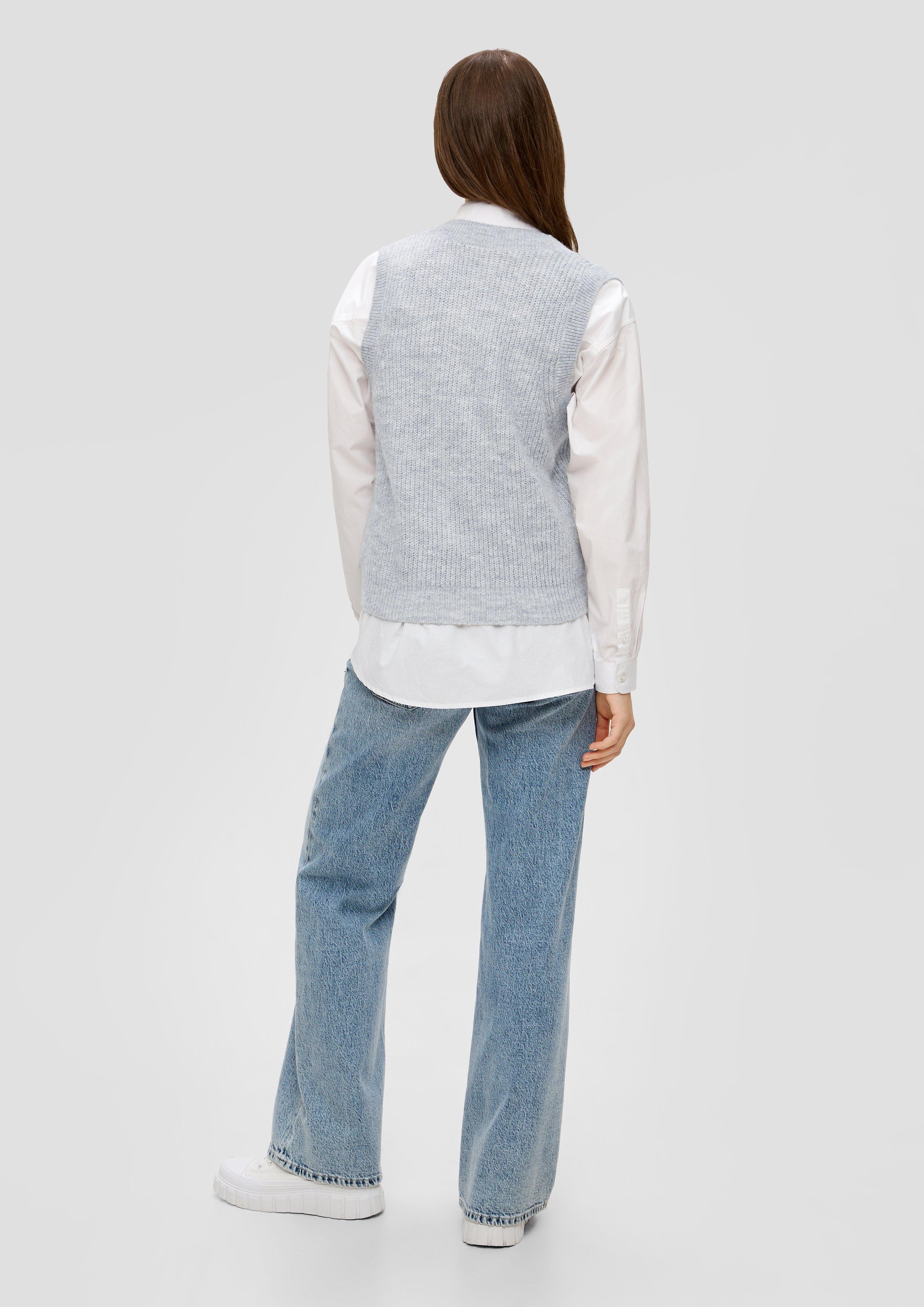 Strickpullunder mit V-Neck  2144093-9400