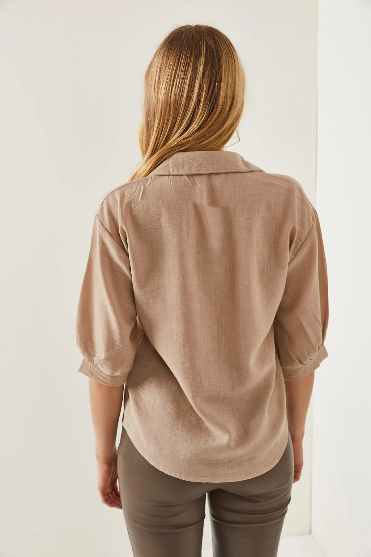 Olalook  Hemd - Beige - Regular Fit