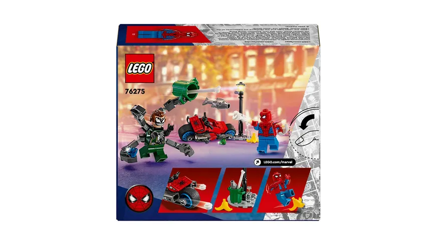 LEGO Marvel 76275 Motorrad-Verfolgungsjagd: Spider-Man vs. Doc Ock