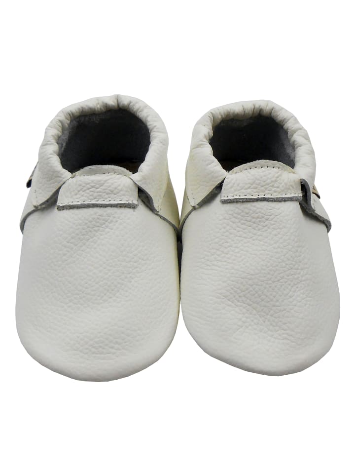 Yalion Baby Leder-Krabbelschuhe in Weiß günstig kaufen