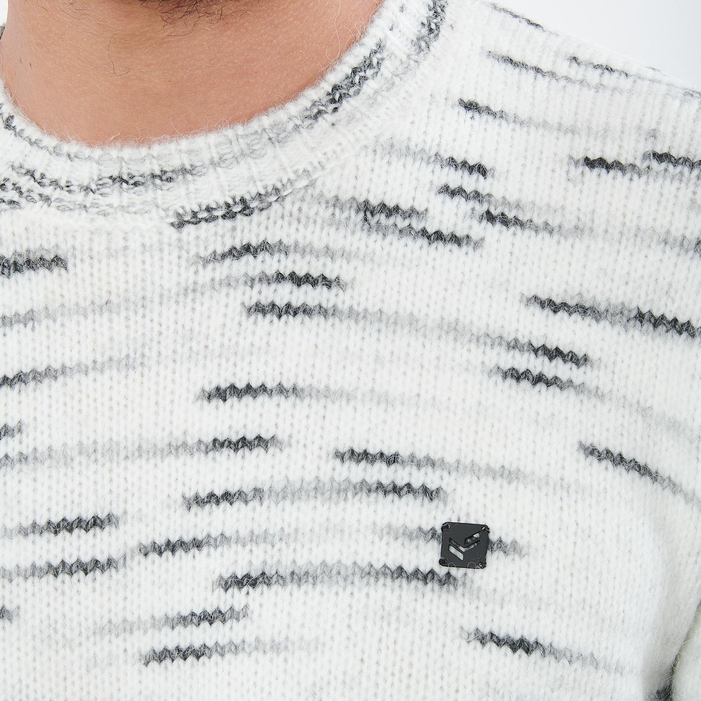 VANNE  Pull blanc homme