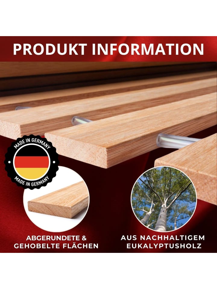 Coemo Rollrost DELUXE extrastabile Leisten in Natur günstig kaufen