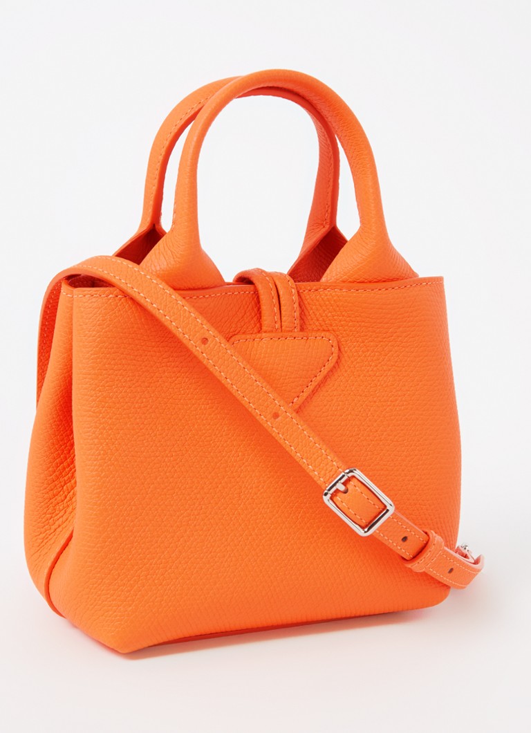 Δερμάτινη τσάντα Longchamp Le Roseau XS με αφαιρούμενο λουράκι ώμου