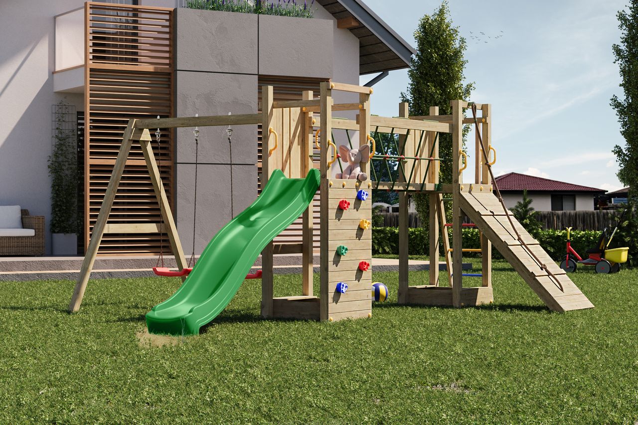 FUNGOO FUNGOO Spielturm Klettergerüst Maxi Funny Exposure