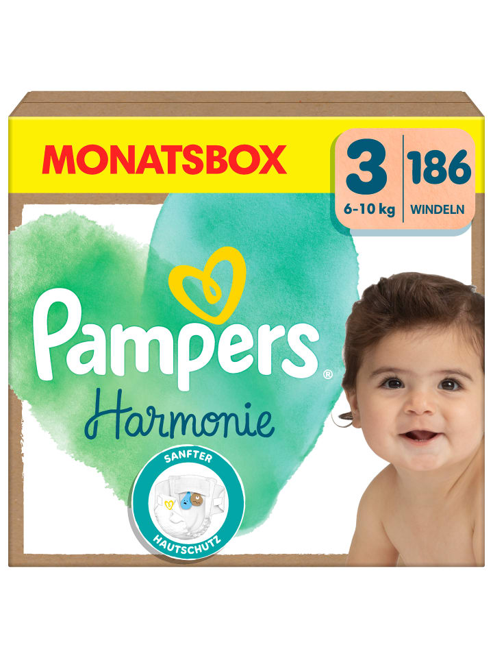 Pampers Pampers Harmonie Windeln Größe 3, 186 Windeln, 6kg-10kg günstig kaufen 3