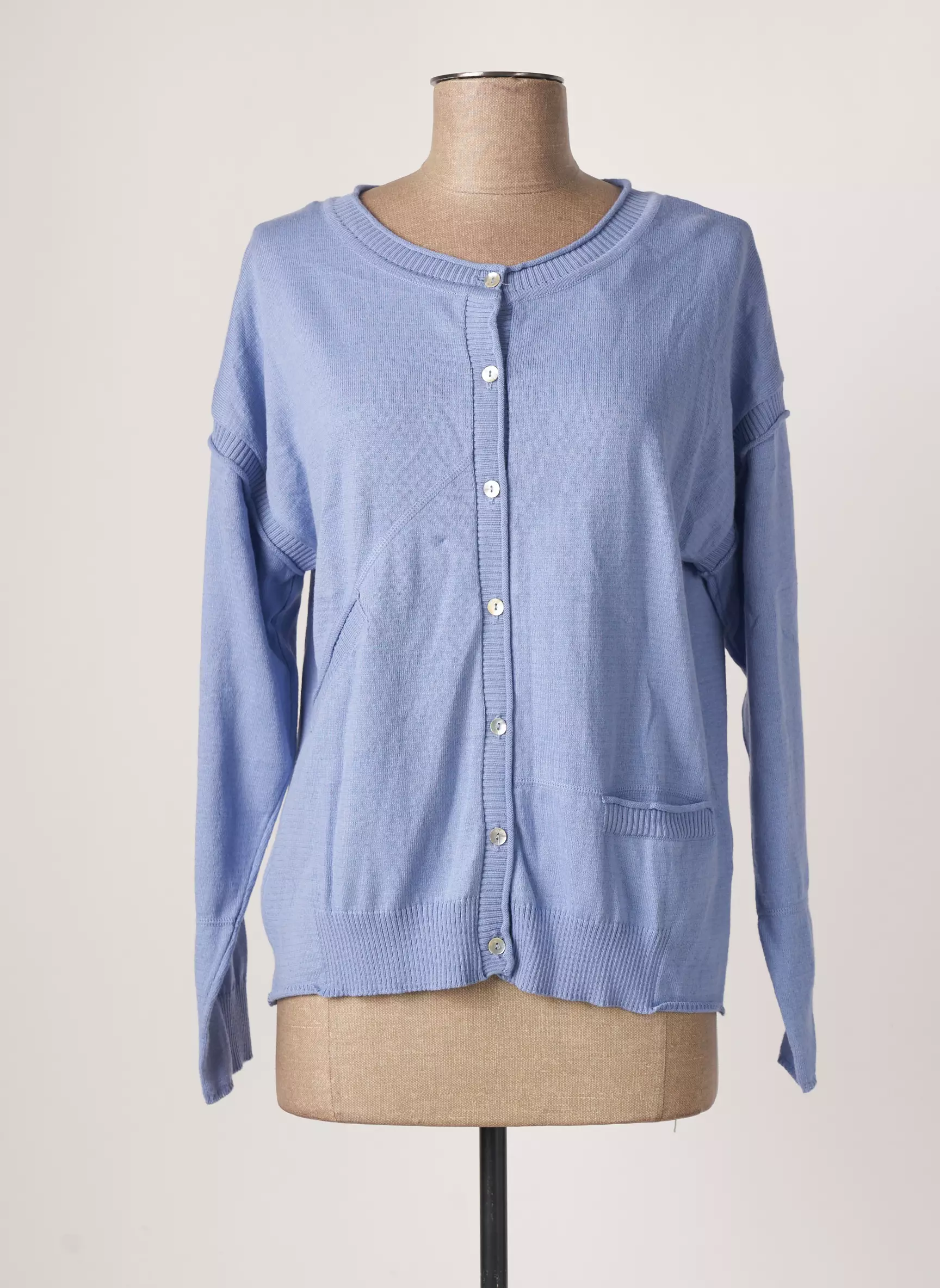 Le Petit Baigneur Cardigans Femme couleur bleu