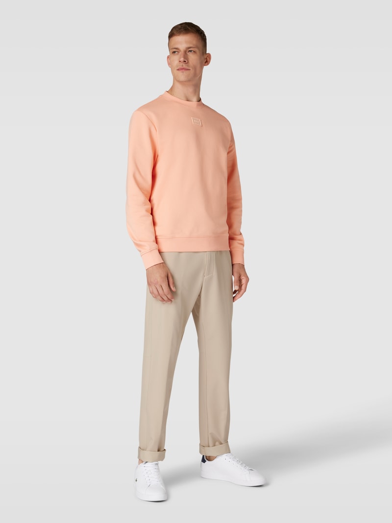 Hose mit Bügelfalten Modell 'COMUTER' in beige