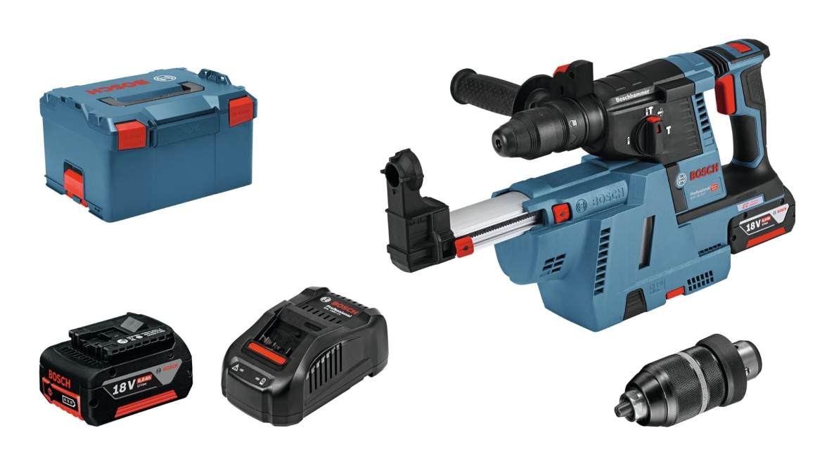 Bosch Blue 061191000G GBH 18V-26 F Kombinovani čekić sa integrisanim usisavanjem prašine 18V 5.5Ah ProCore u L-Boxx-u