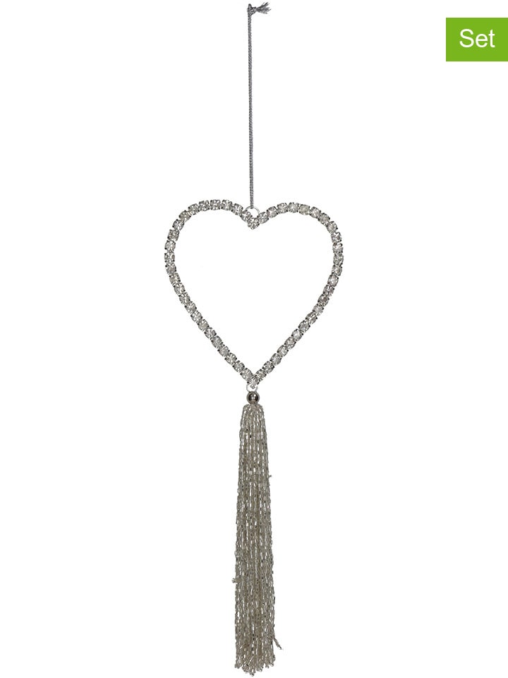 Kersten 2er-Set: Dekoanhänger in Silber - (L)27 x (B)10 cm günstig kaufen onesize