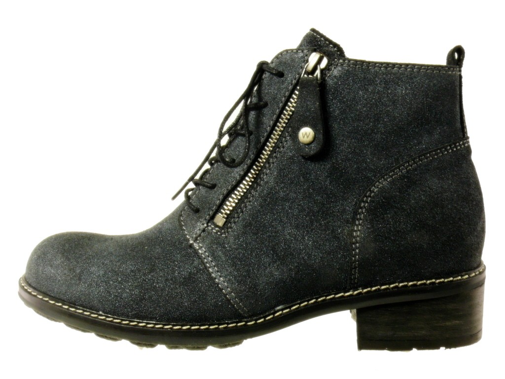 WOLKY Schnür-Stiefeletten grau