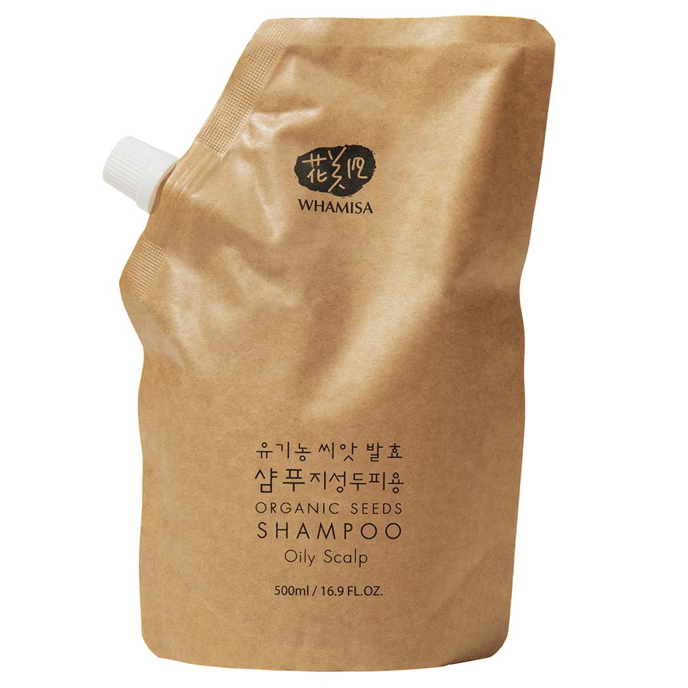 Whamisa Organic Seeds Shampoo Oily Scalp Refill 500 ml
