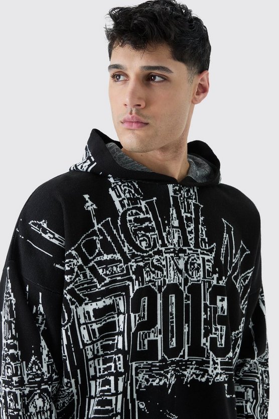 Oversize Hoodie mit Print