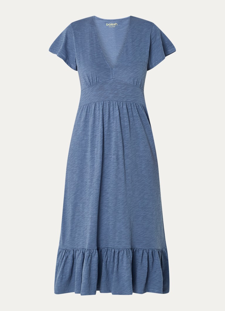 Vestido midi Valma con volantes de ba&sh