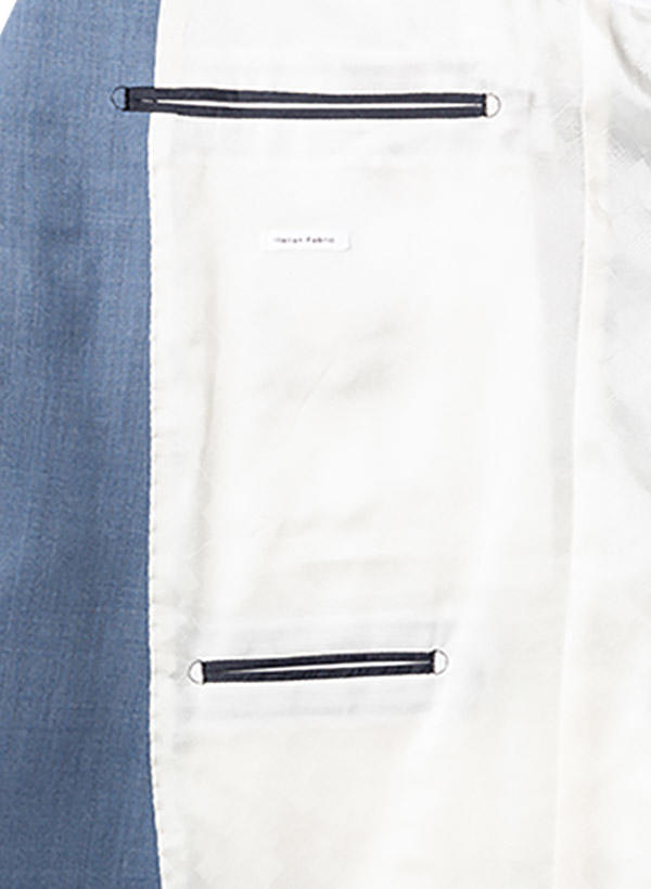 BALDESSARINI, Anzug mit Weste, Slim Fit, Schurwolle, blau