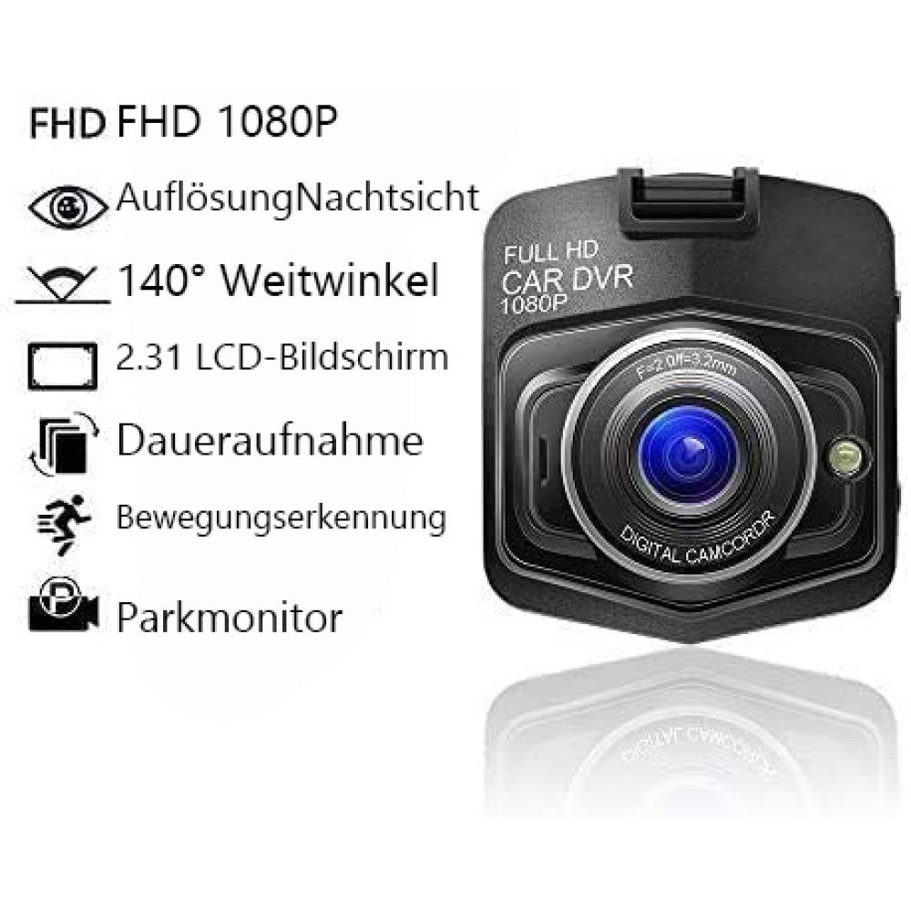 GelldG Verbesserte Dashcam 1080P Dashcam für Auto-Dashcam Dashcam