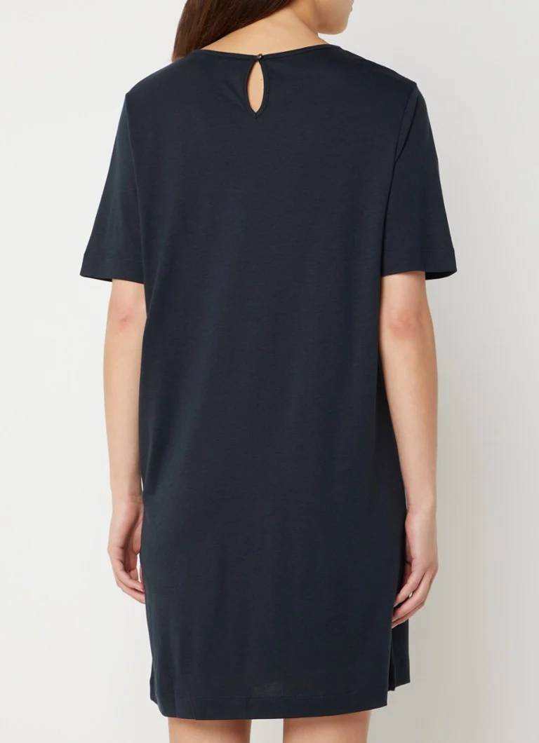 Rochie tricou Sessùn Luni din amestec de lyocell cu detalii plisate