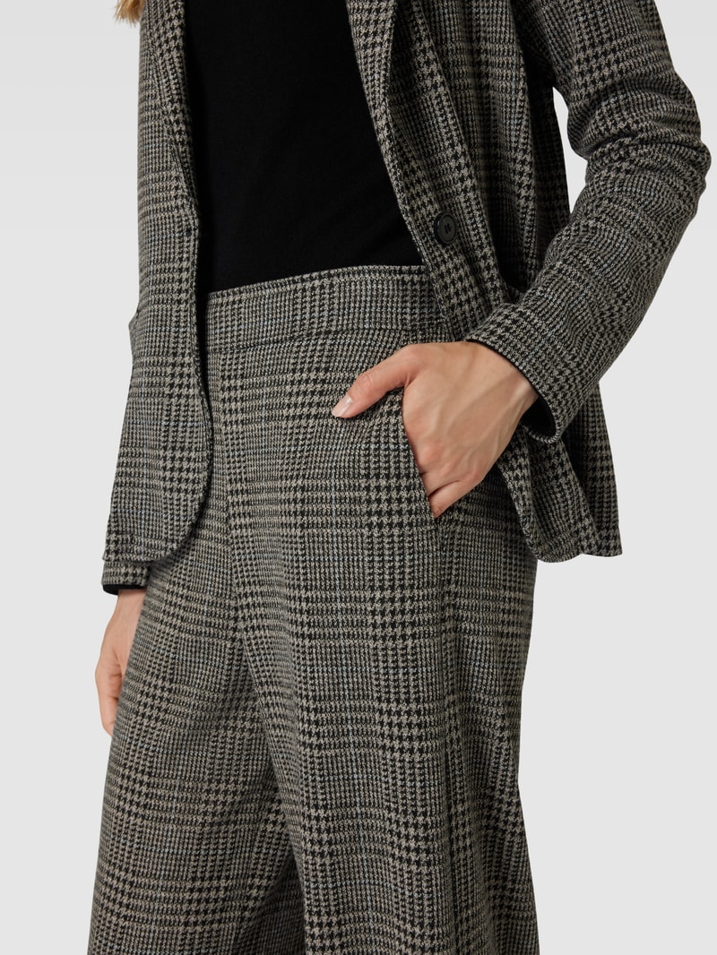 Stoffhose mit Webmuster Modell 'QUADRAS' in mittelgrau