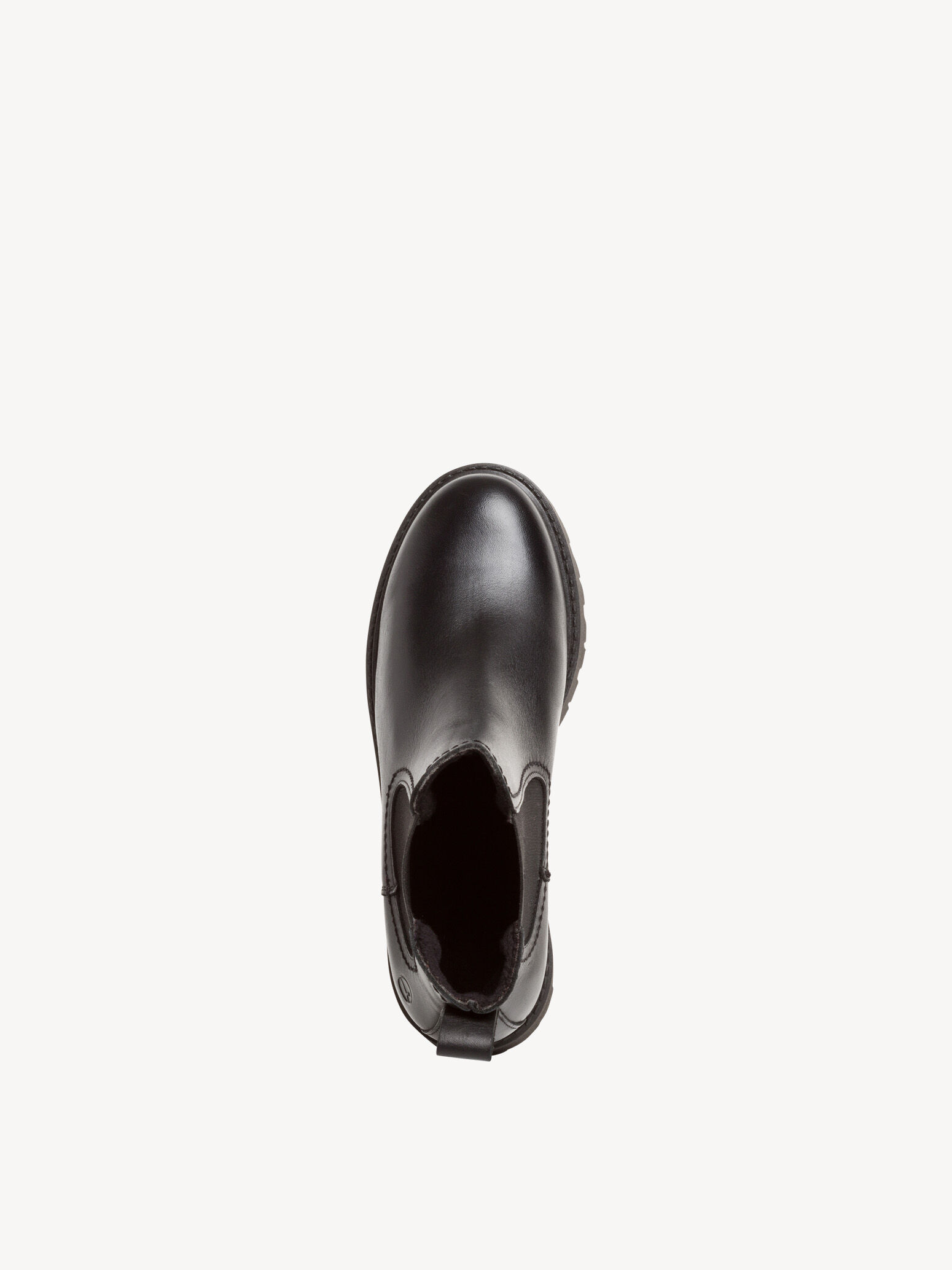 Bottine Chelsea en cuir - noir
