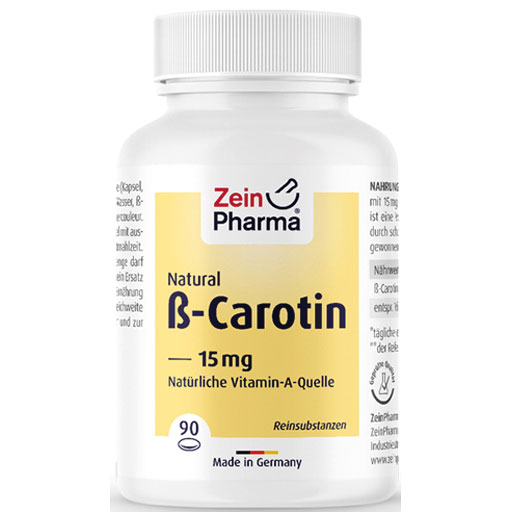 BETA CAROTIN NATURAL 15 mg Weichkapseln ZeinPharma  90 St  Weichkapseln