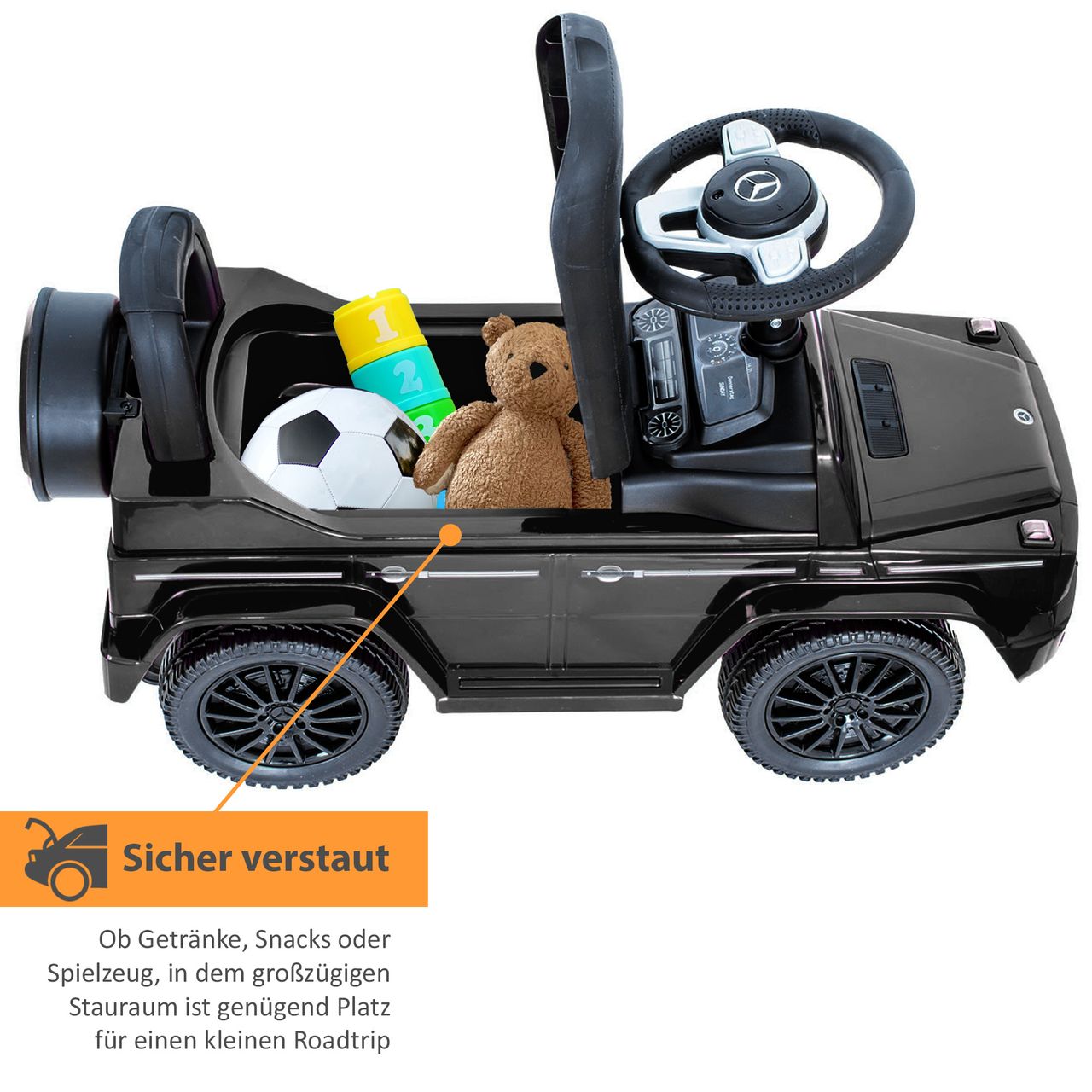 Lemodo Rutscherauto Mercedes G350d, schwarz