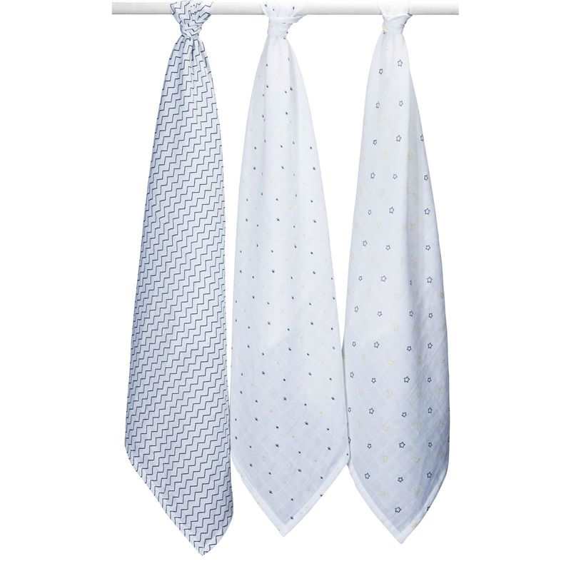 Lot de 3 langes coton bion Hello