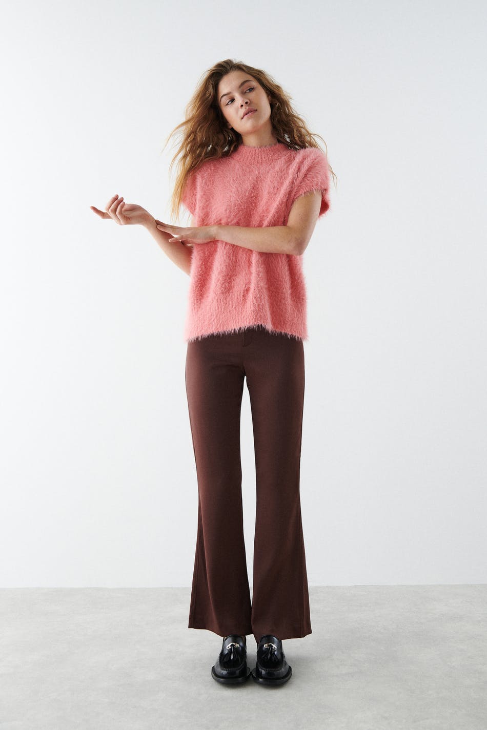 Mel satin trousers