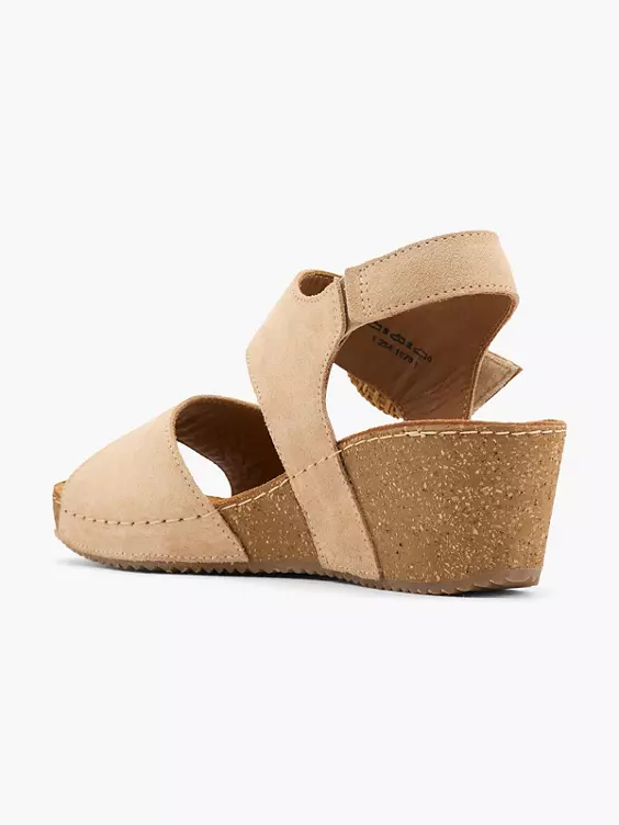 5th Avenue Leder Keilsandalette