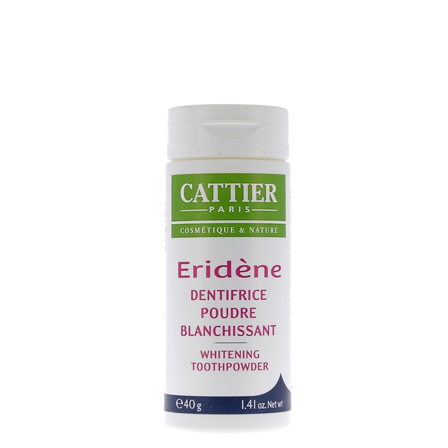 Cattier Eridène Dentifrice Poudre Blanchissant 40 g