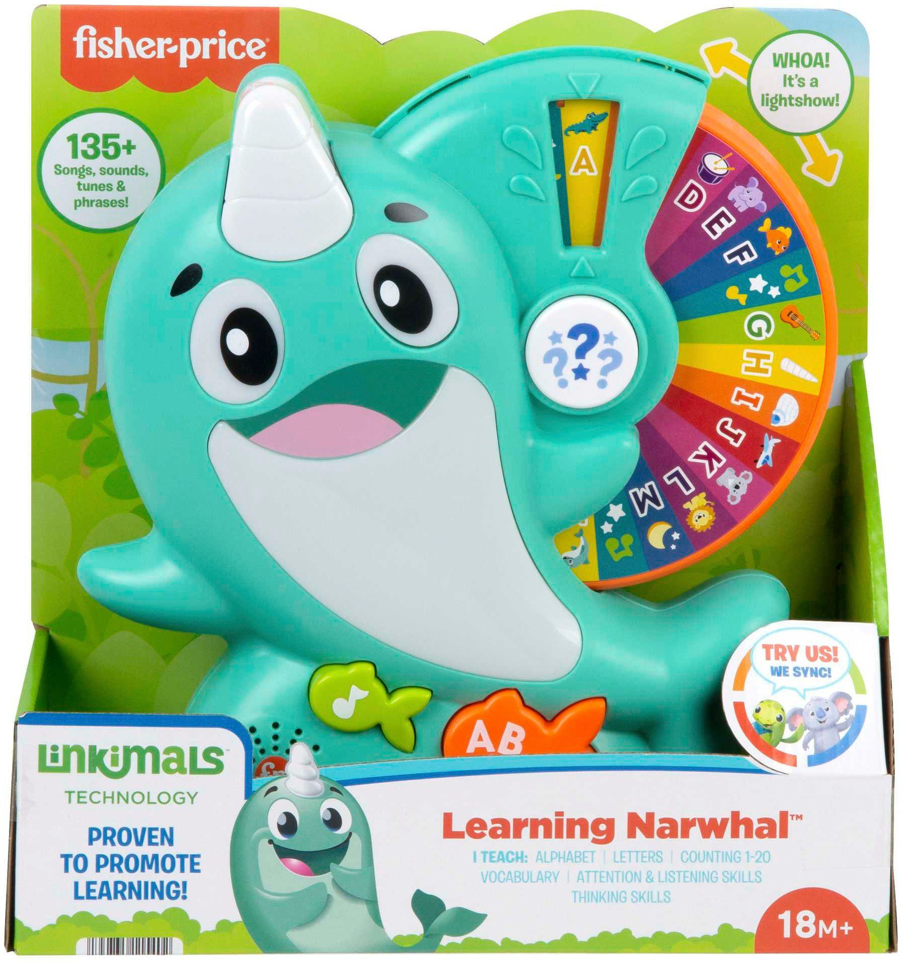 Fisher-Price® Lernspielzeug BlinkiLinkis Narwal, mit Licht und Sound