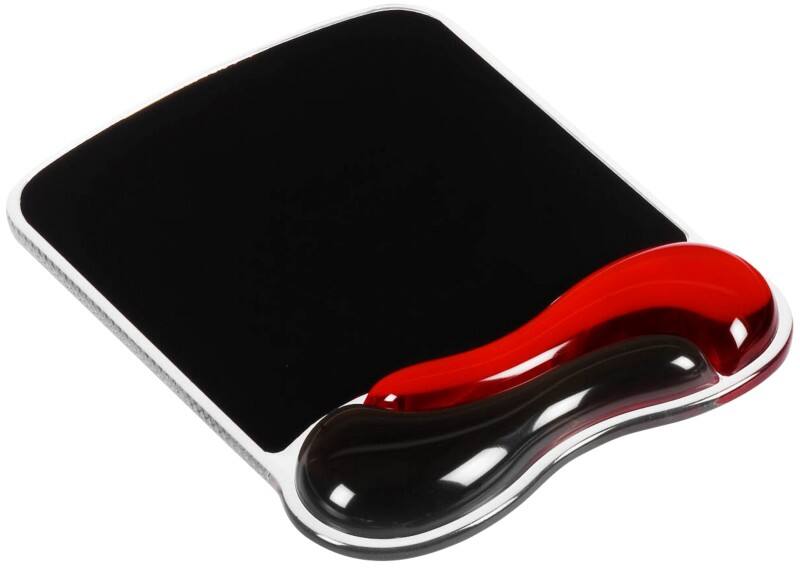 Kensington Duo Gel Mauspad mit Handgelenkauflage 62402 Rot, Schwarz