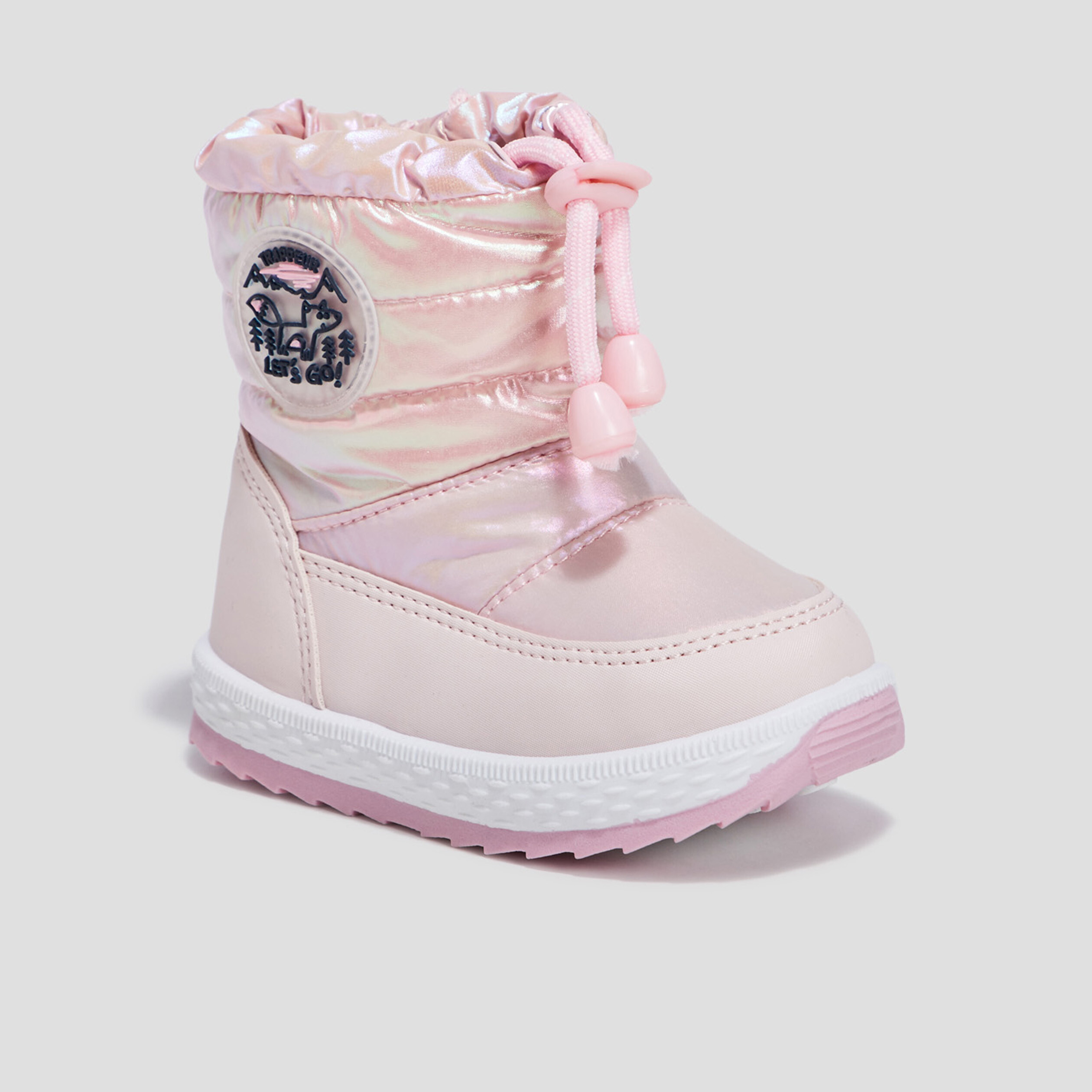 Bottes de neige rose bébé fille | La Halle