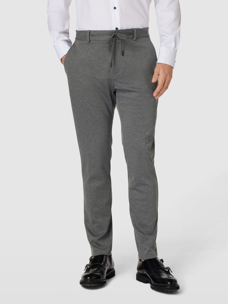 Hose mit elastischem Bund mit Tunnelzug Modell 'JOGGSUIT' in anthrazit