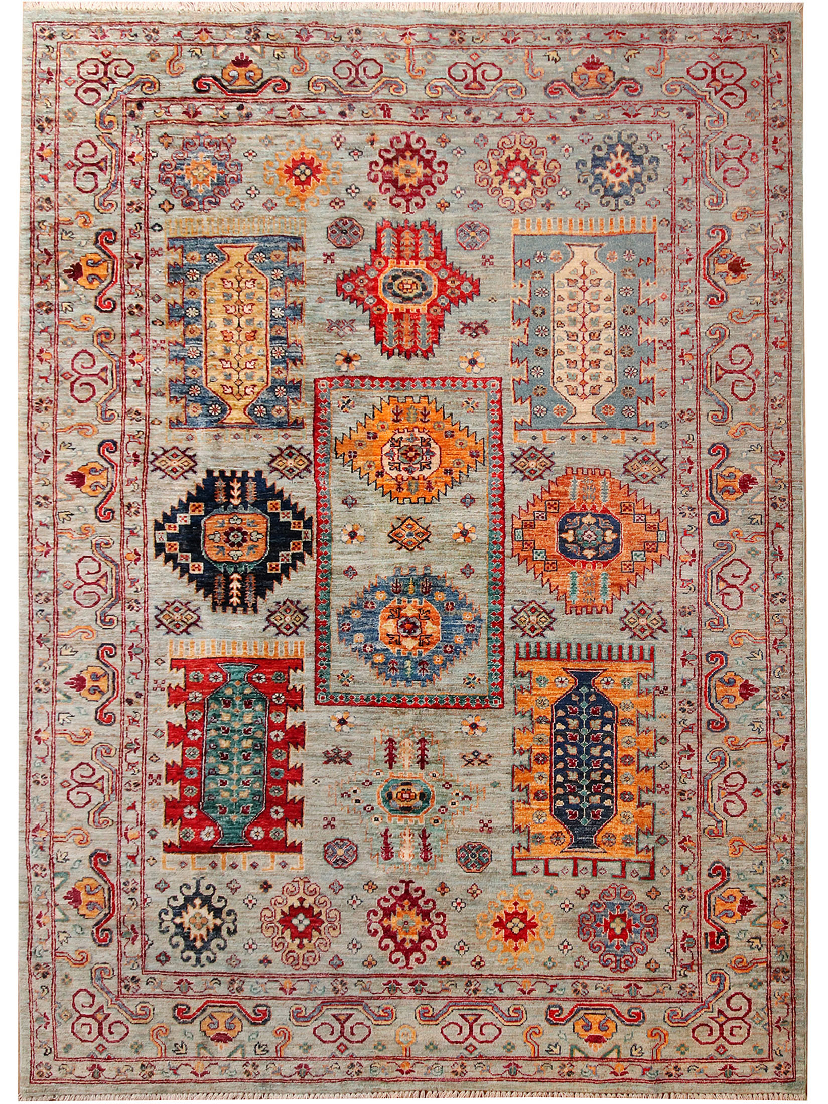 Kazak Ghazni ca. 172 x 233 cm, Unikat / Einzelstück