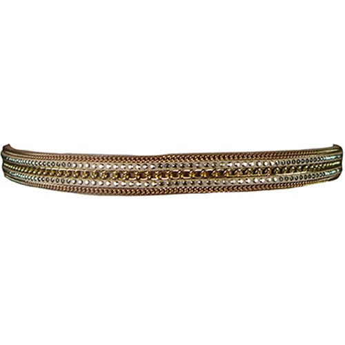 Comair Haarband Kette/Nieten gold