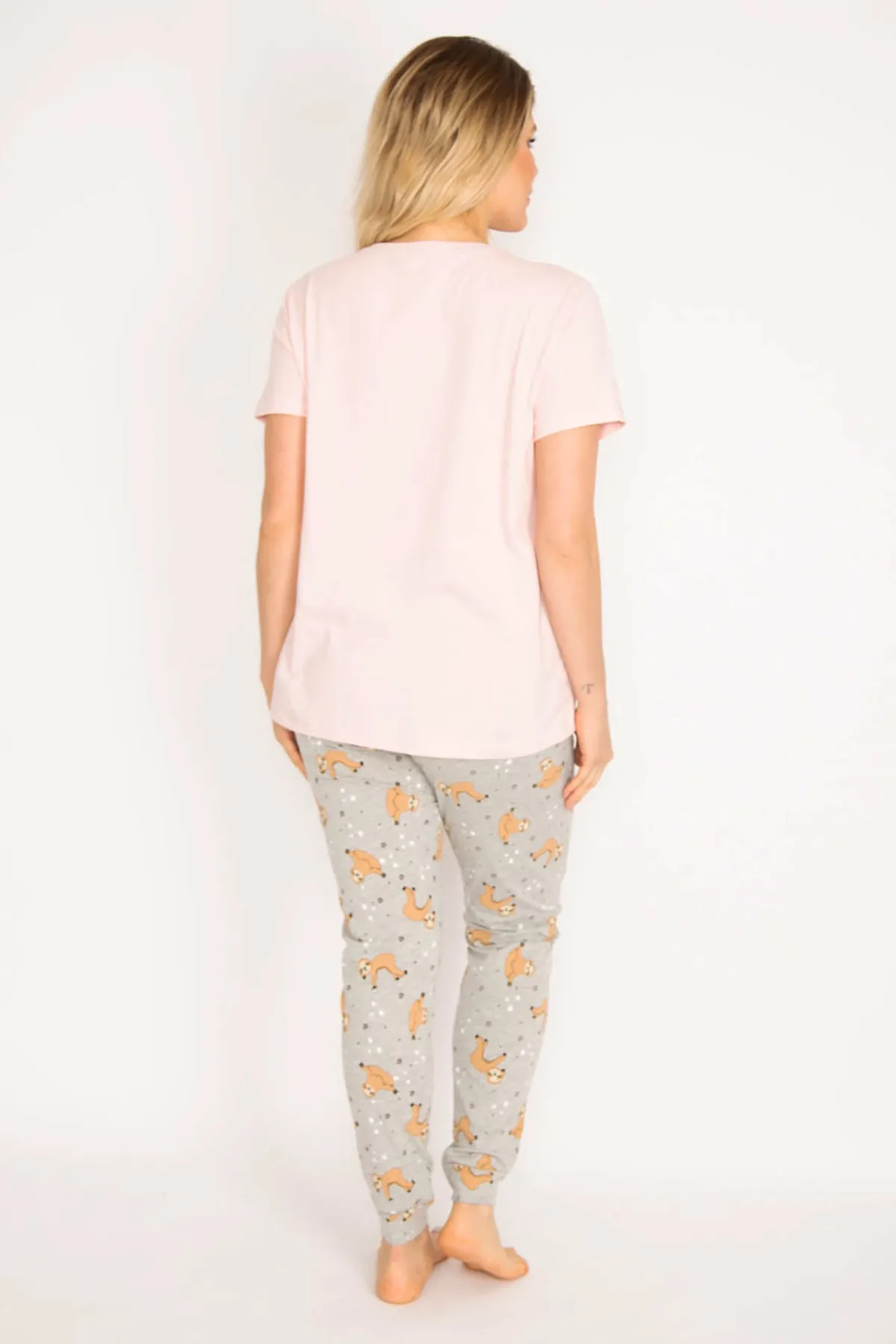Şans  Damen-Pyjama-Set, groß, bunt, Umstandshose, Bluse, 65n35198