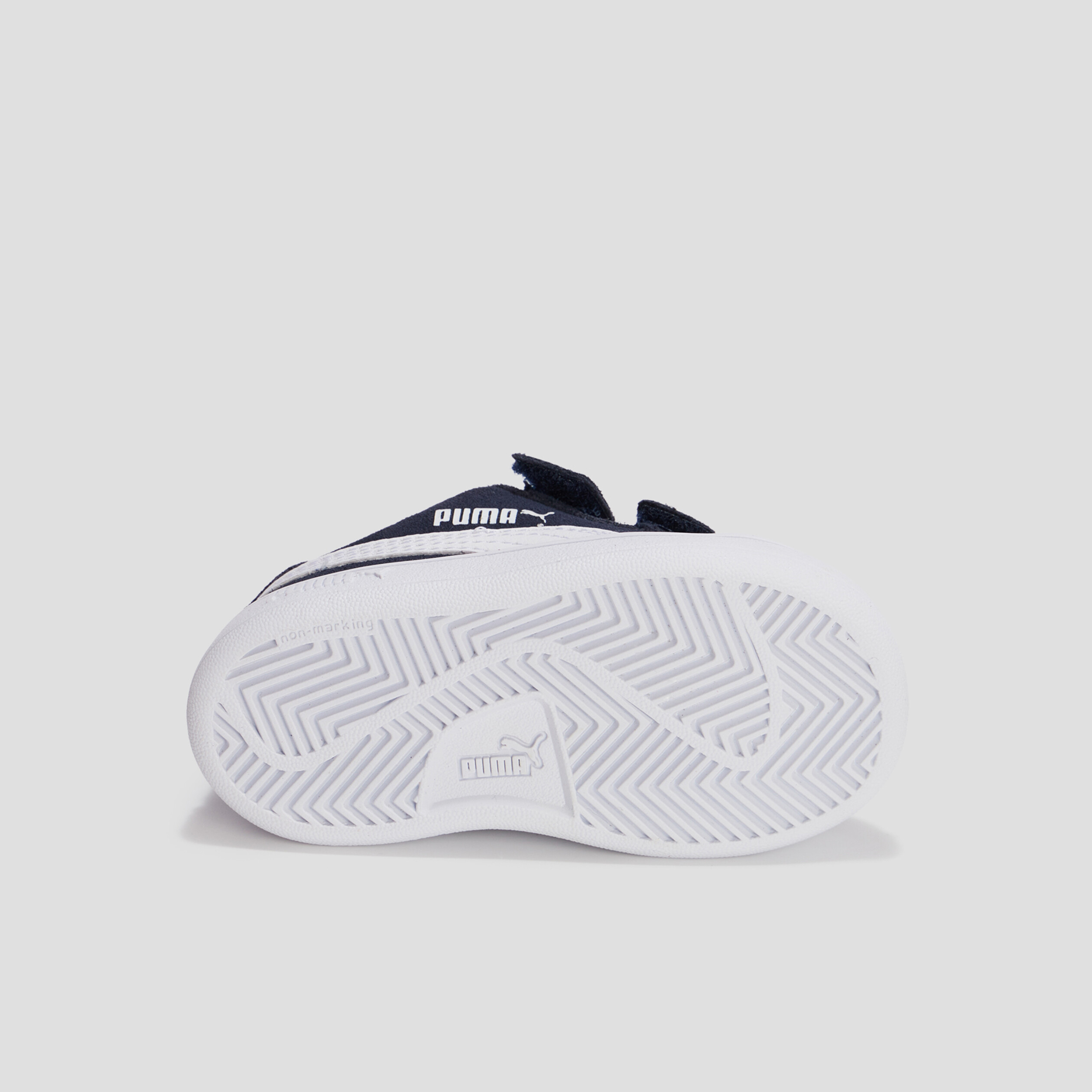 Tennis à scratchs Smash V2 Puma bleu marine bébé garçon | La Halle