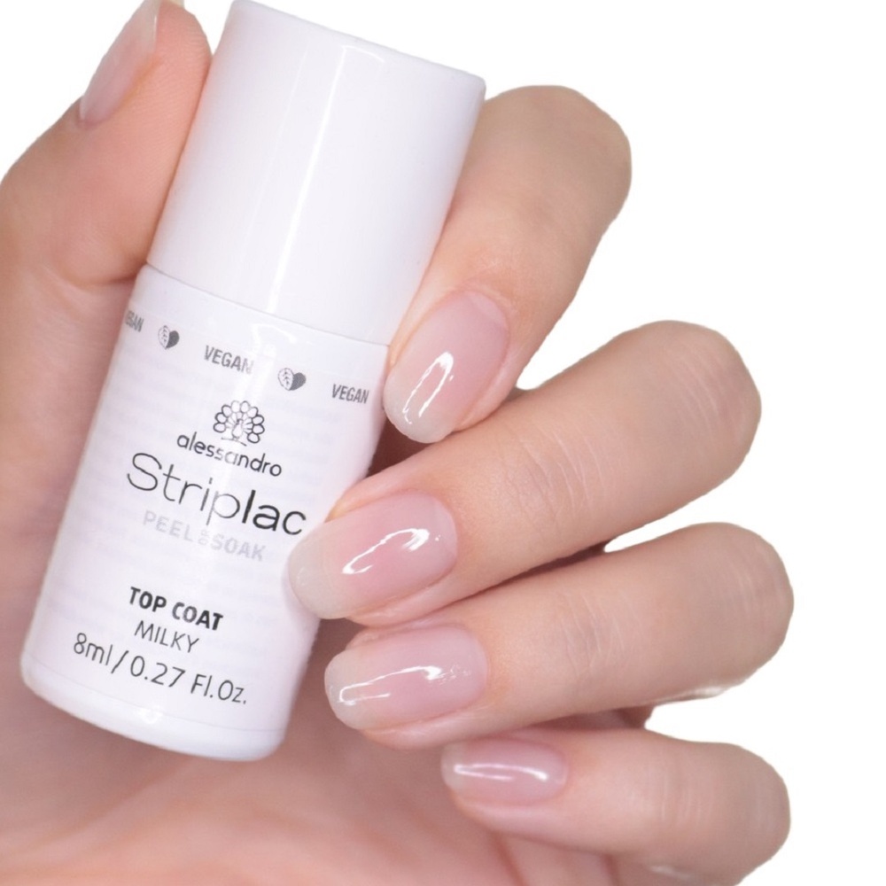 alessandro Striplac Peel Or Soak Top coat MILKY 8 ml Top coat