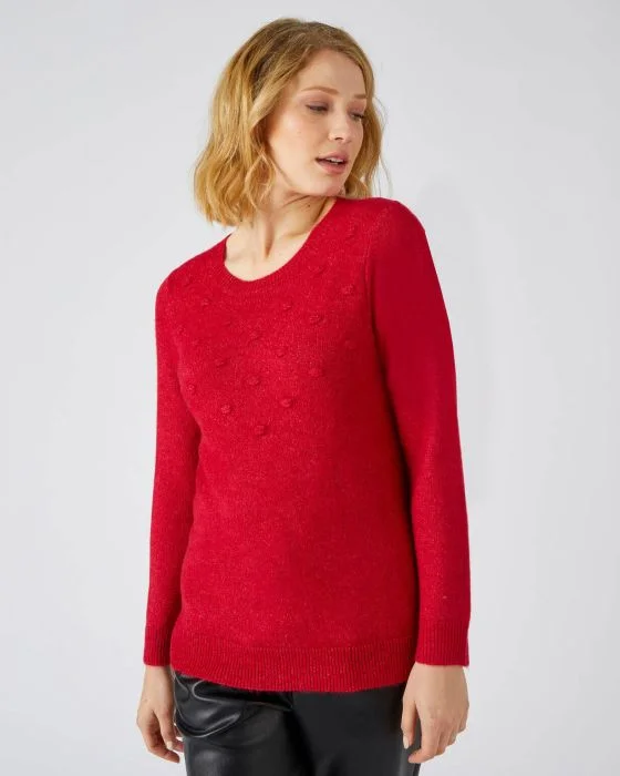 Pull maille chaude fantaisie, manches longues Thermolactyl