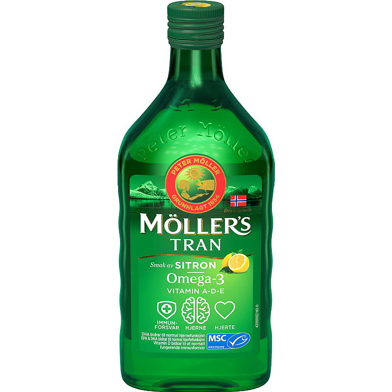 Möller's Möller's Tran 500 ml Sitron