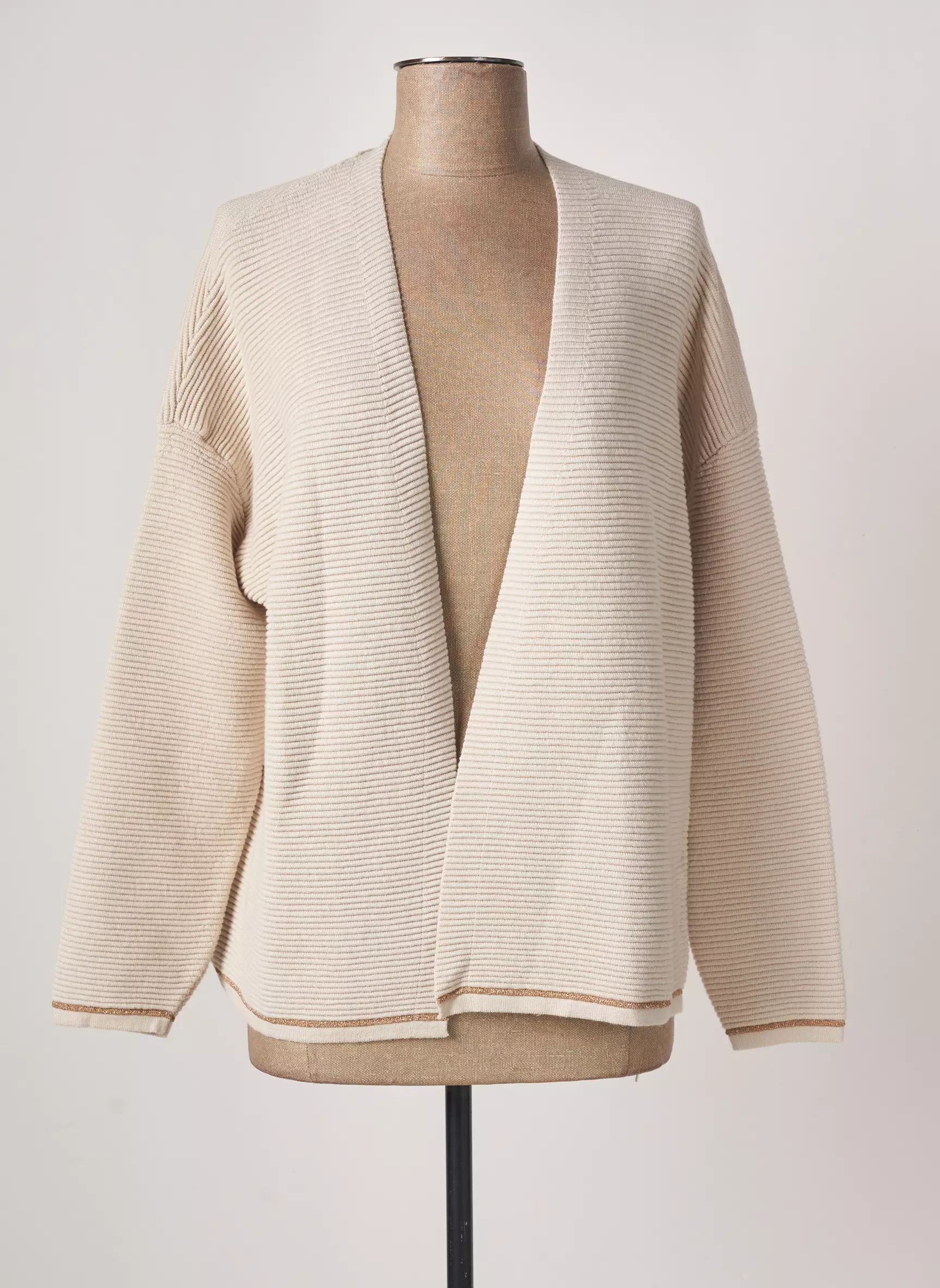 An Ge Cardigans Femme couleur beige