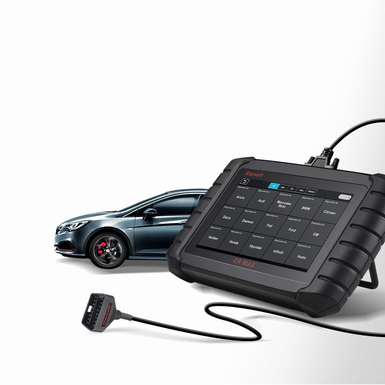 iCarsoft OBD2-Diagnosegerät CR MAX OBD2 Scanner + Kostenlose Online Updates DEUTSCH, Android 8.1