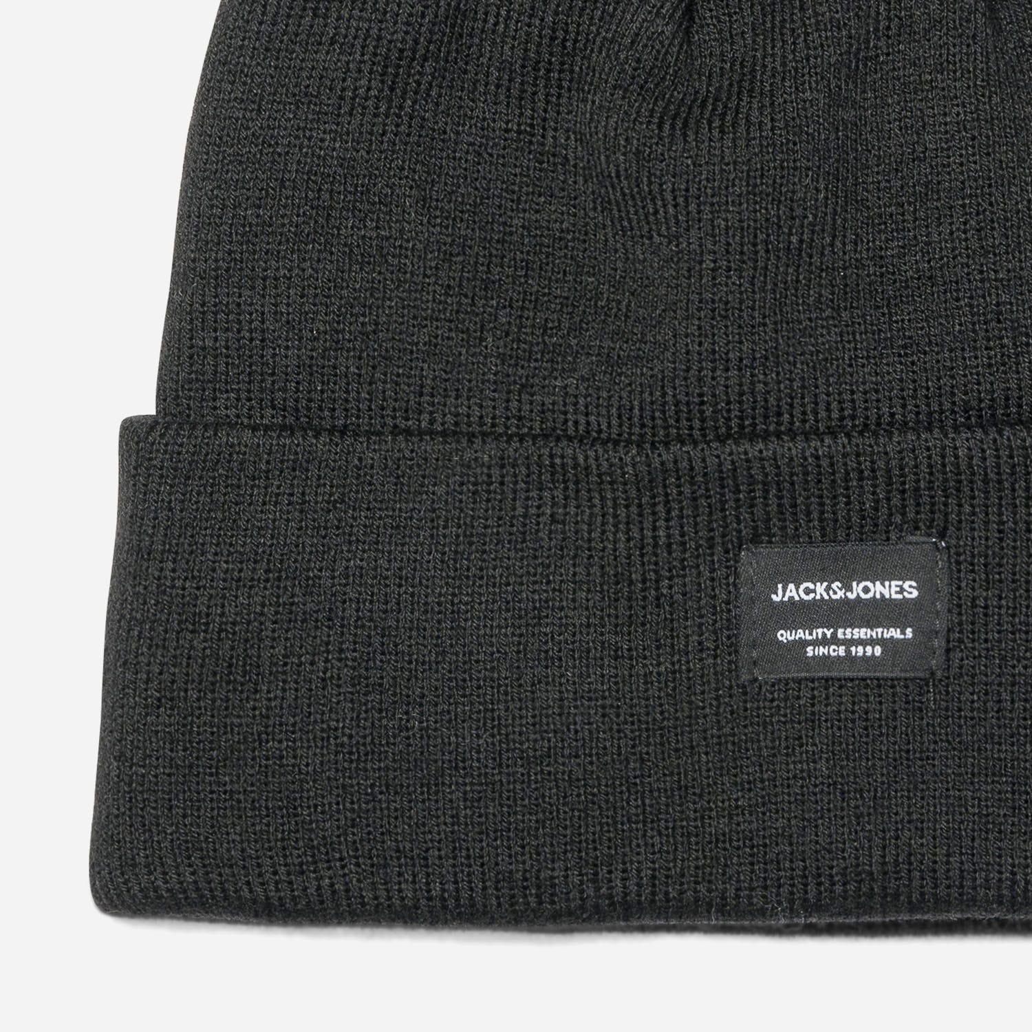 Bonnet JACK & JONES noir en tricot